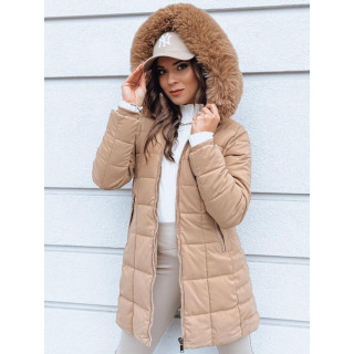 Bež ženska jakna s šivi