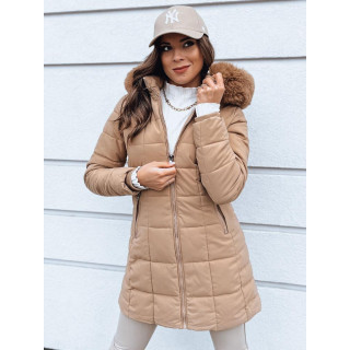 Bež ženska jakna s šivi