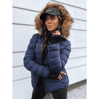 Temno modra ženska zimska jakna