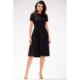 Ženska elegantna črna obleka