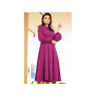 Midi obleka v obliki slive