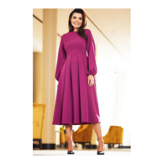 Midi obleka v obliki slive