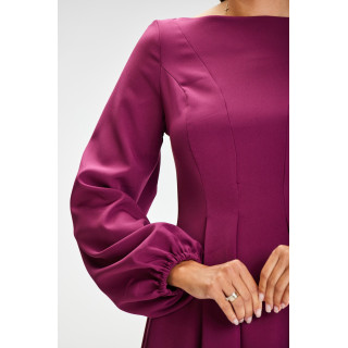 Midi obleka v obliki slive