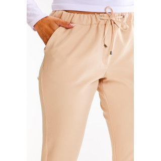 Ženske oprijete bež hlače