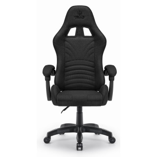 Črn igralni stol iz tkanine HELL'S CHAIR