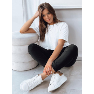 Črne ženske trenirke z našitkom