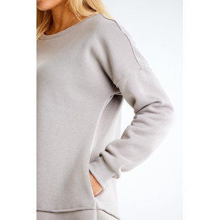 Ženska siva trenirka obleka z volanom