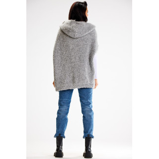 Siv ženski pulover brezrokavnik