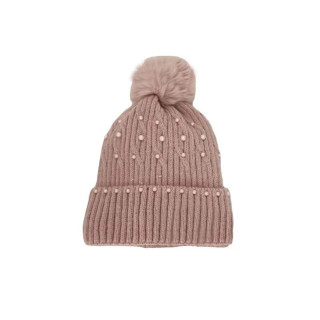 Ženska roza kapa z biseri