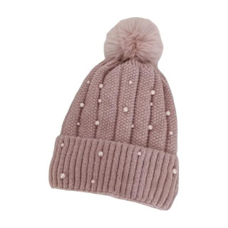 Zimska roza kapa z biseri