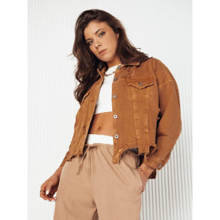 Ženska rjava denim jakna