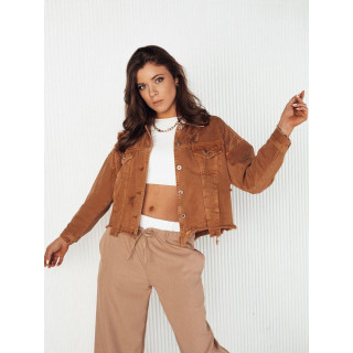 Ženska rjava denim jakna