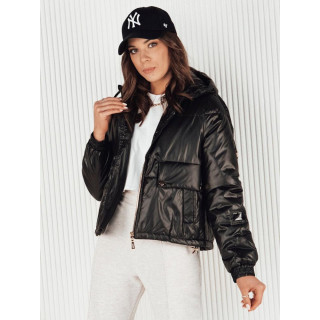 Črna ženska oversize jakna za pomlad