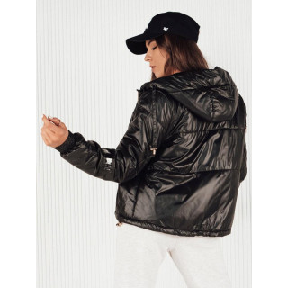 Črna ženska oversize jakna za pomlad