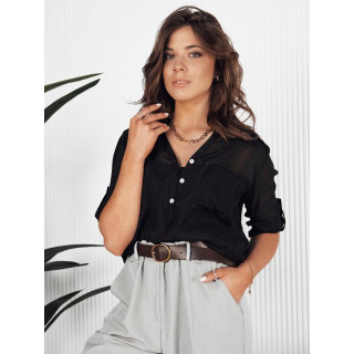 Črna prosojna ženska srajca