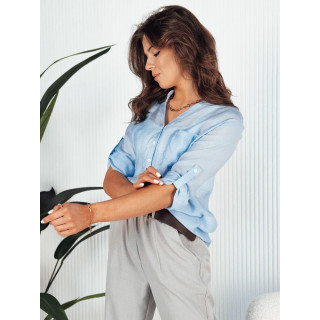 Prosojna ženska svetlo modra srajca