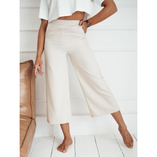 Svetlo bež ženske hlače culotte