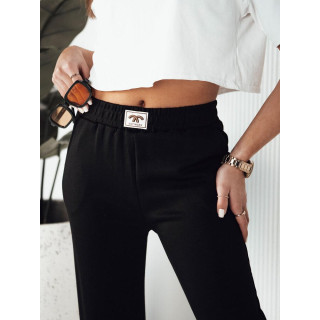 Ženske široke črne trenirke