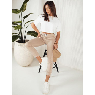 Ženske bež trenirke z verižico