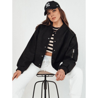 Črna ženska oversize bomber jakna