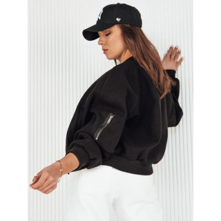 Črna ženska oversize bomber jakna
