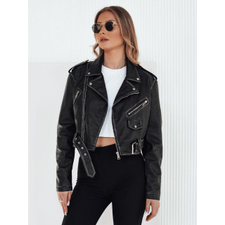 Ženska usnjena jakna s pasom