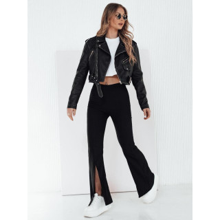 Ženska usnjena jakna s pasom