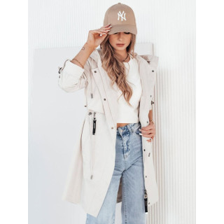 Bež ženska parka za pomlad