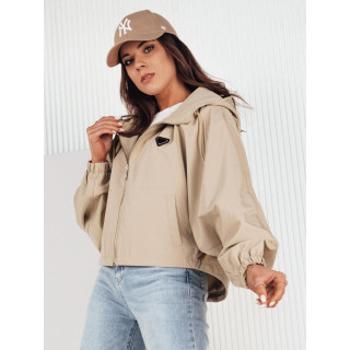 Ženska temno bež oversize jakna