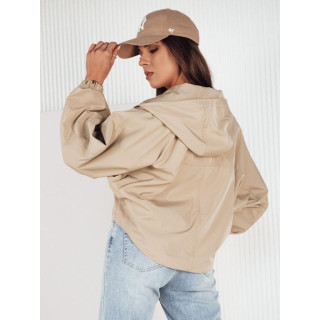 Ženska temno bež oversize jakna