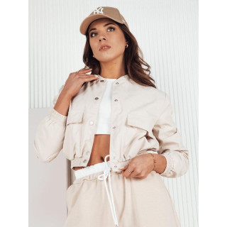 Kratka bež ženska jakna