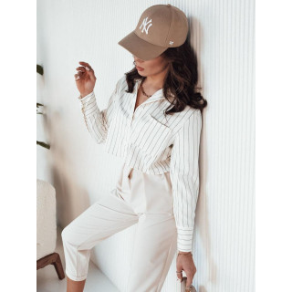 Bela kratka majica s črtami