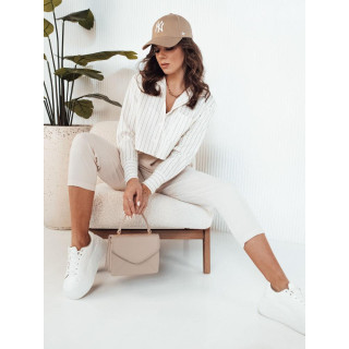 Bela kratka majica s črtami