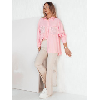 Roza ženska srajca z bleščicami