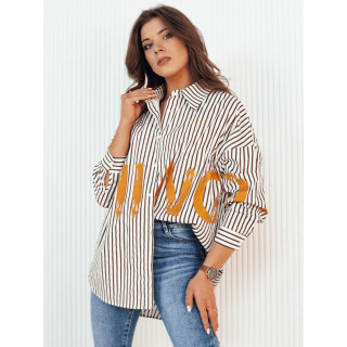 Ženska črtasta majica z napisom