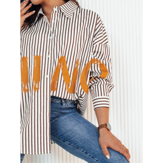 Ženska črtasta majica z napisom