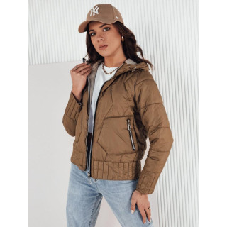 Ženska dvostranska rjava jakna