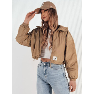 Ženska spomladanska jakna v bež barvi