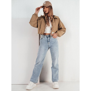 Ženska spomladanska jakna v bež barvi