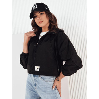 Črna ženska pomladna jakna