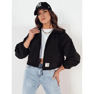 Črna ženska pomladna jakna