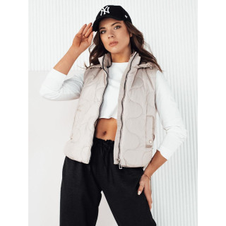 Ženski svetlo siv prešit telovnik