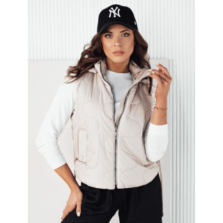 Ženski svetlo siv prešit telovnik