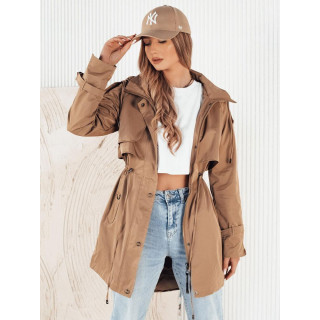 Ženska prehodna parka v bež barvi