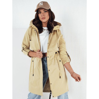 Dolga prehodna rumena jakna