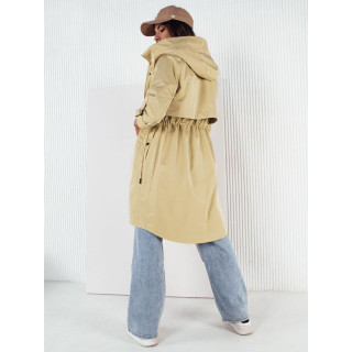 Dolga prehodna rumena jakna