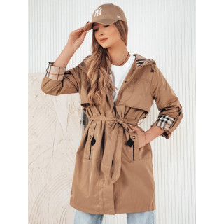 Ženska prehodna parka v bež barvi