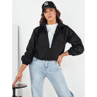 Črna ženska kratka jakna