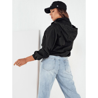 Črna ženska kratka jakna