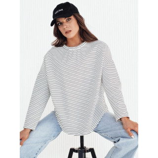 Ženski črtast oversize pulover